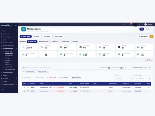 homelead manage leads