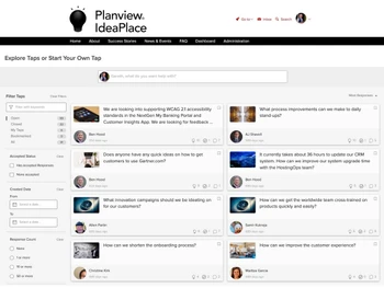 Planview IdeaPlace-filters