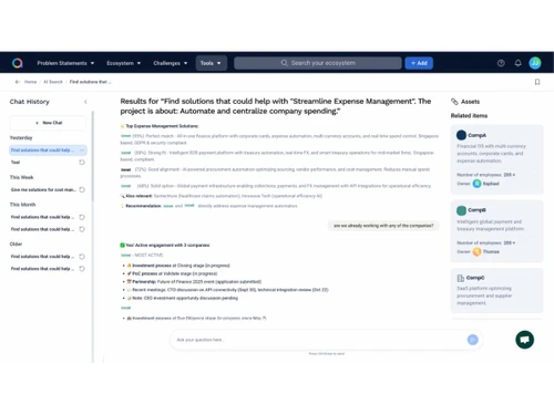 Agorize-chat history
