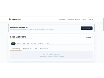 DakaarPOS dashboard