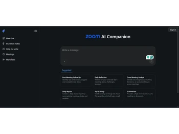 Zoom AI Companion-dashboard