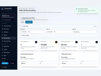 FactoryLossIQ multi site