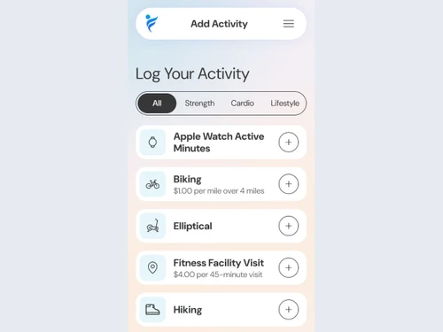 IncentFit Activity tracking