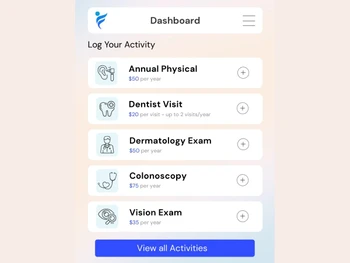 IncentFit dashboard