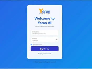 Yaraa AI login
