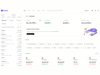Pocketful home dashboard
