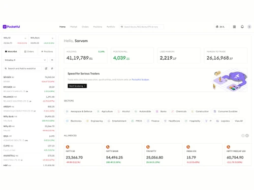 Pocketful home dashboard