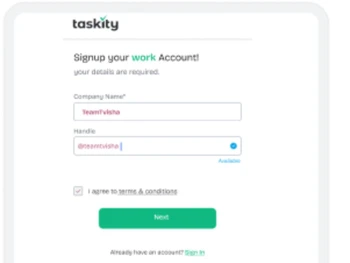 Taskity login