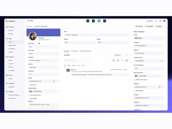 Cogover CRM customer profile