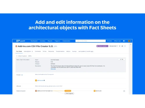 SAP LeanIX-fact sheet