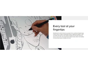 sketchbook fingertips