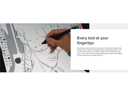 sketchbook fingertips