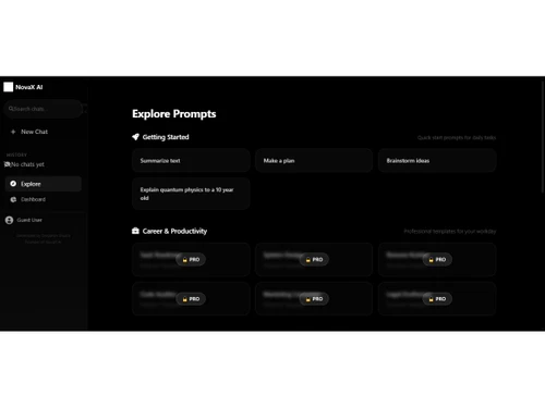 NovaX AI prompts