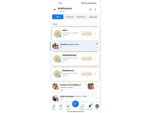 Snivogram notification