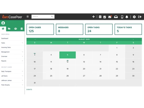 8am CasePeer-dashboard
