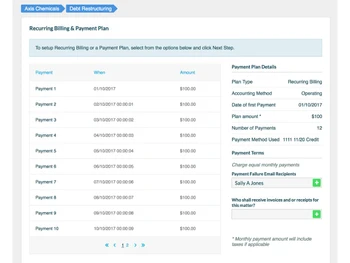 Rocket Matter-recurring billing