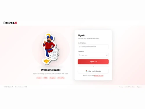 RestroxAI login
