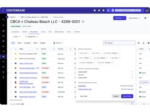 Centerbase-dashboard