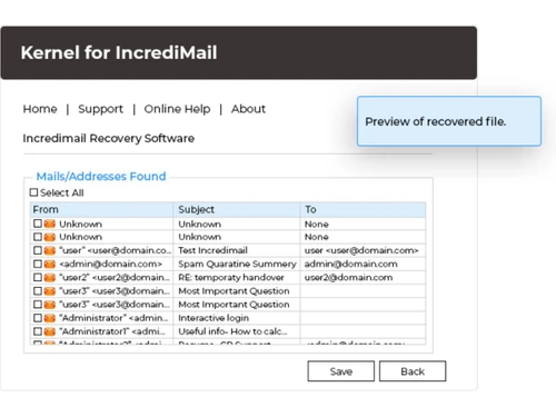 IncrediMail Recovery Tool