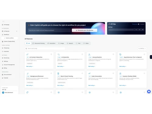 Eden AI-homepage