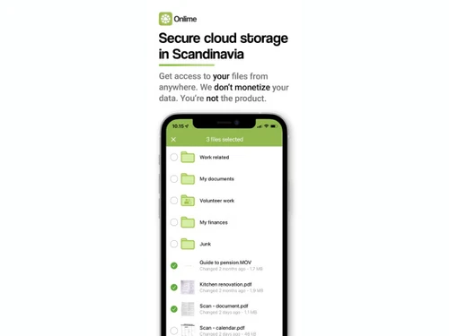 Onlime secure storage