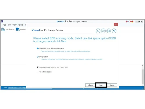 Kernel Data Recovery Tools-Exchnage Server