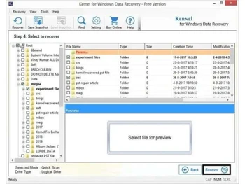 Kernel Data Recovery Tools-Free Version