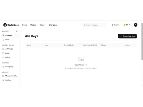 RouterBase-api keys