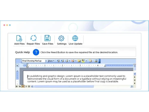 Kernel MS Office File Recovery-File save