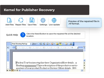 Kernel MS Office File Recovery-Quick Help