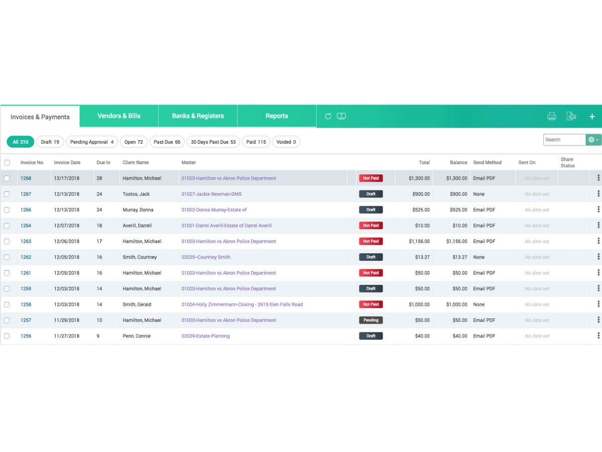 CARET Legal-payments