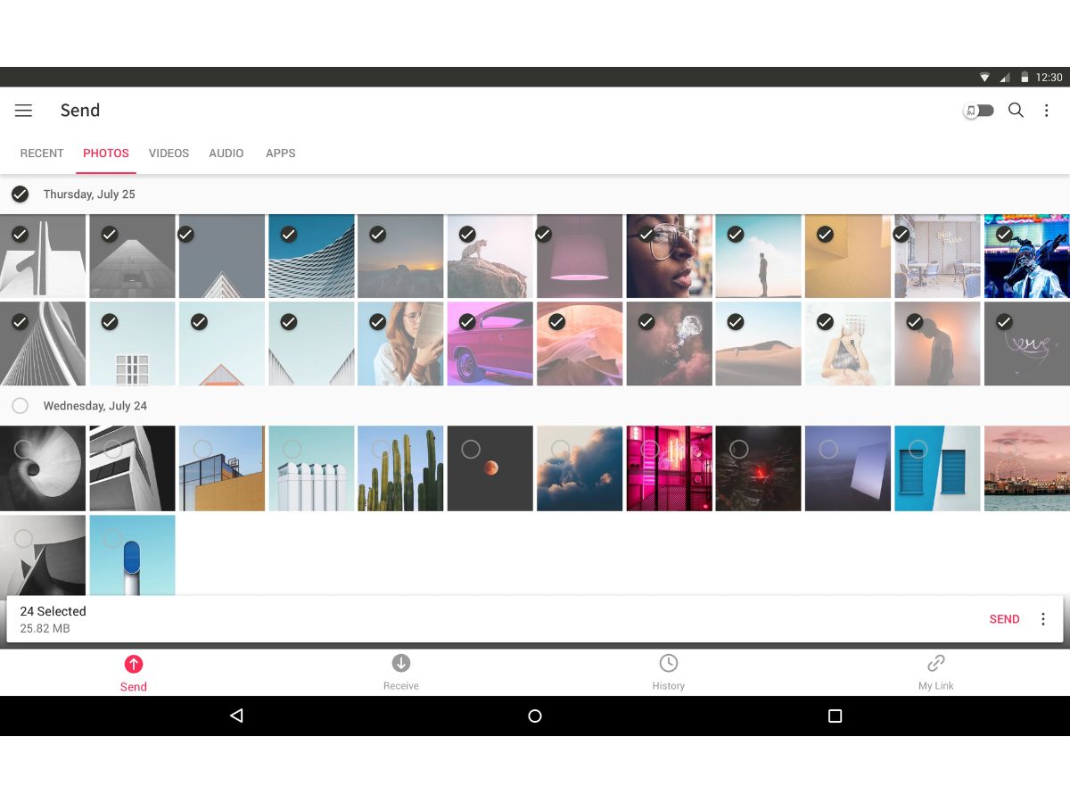 Send Anywhere-tranfer photos