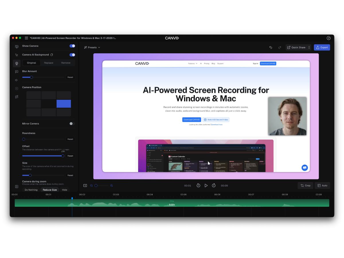 Canvid-dark mode