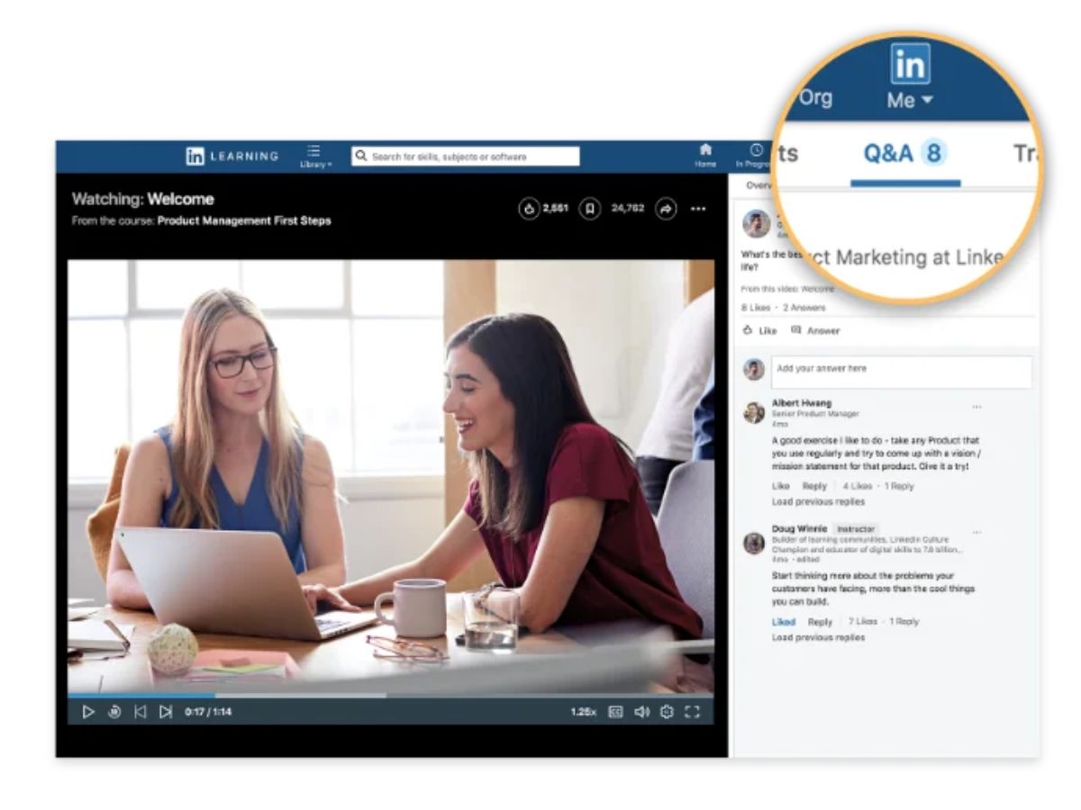 LinkedIn Learning-q&a