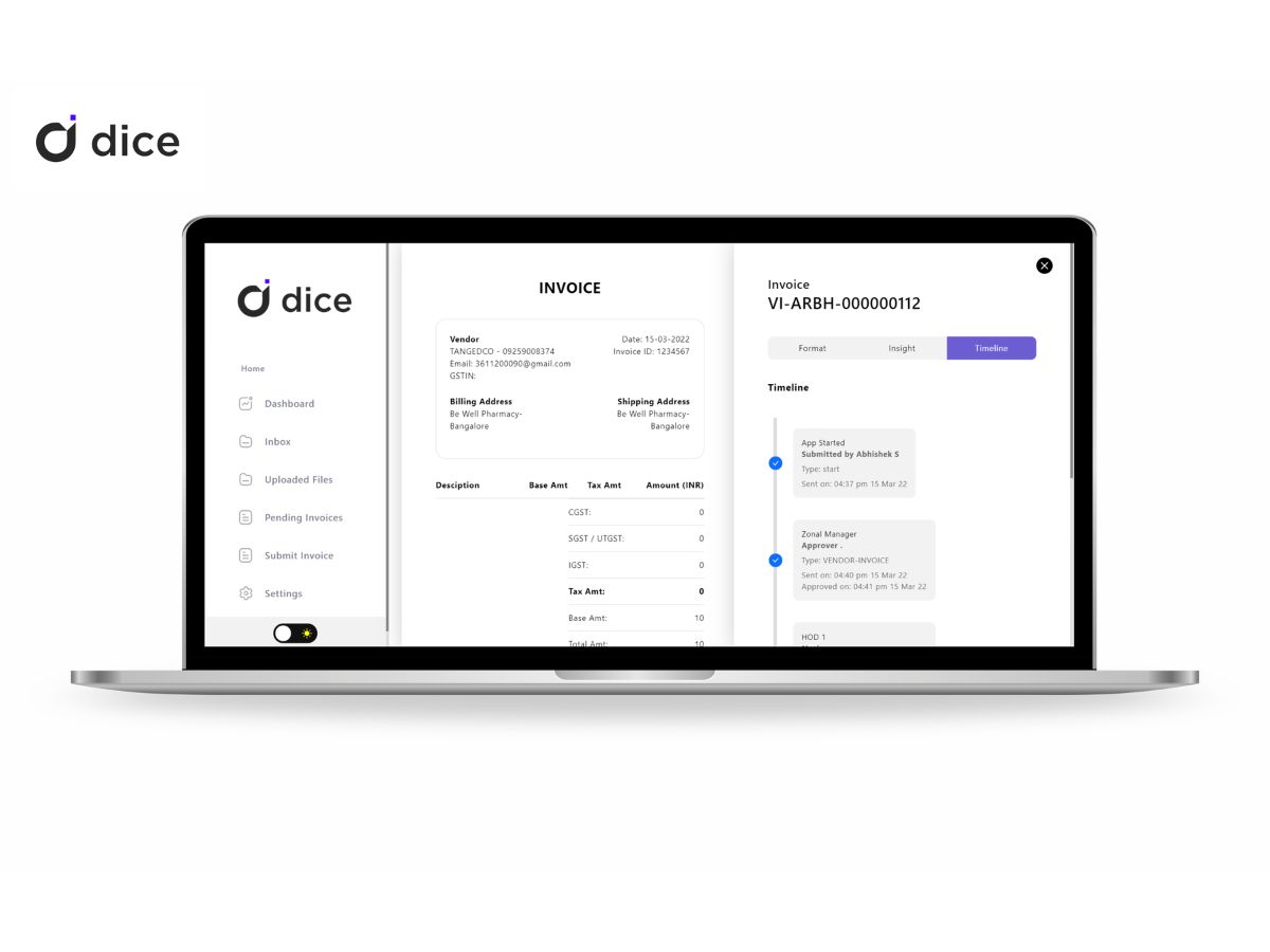 Dice-invoice