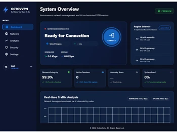OctoV VPN dashboard