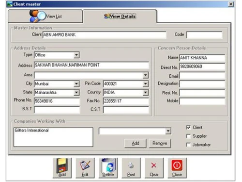 online web based inventory control software client master
