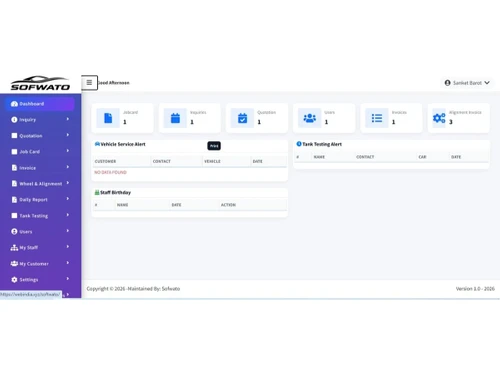 SofWato dashboard