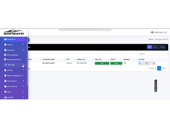 SofWato job card