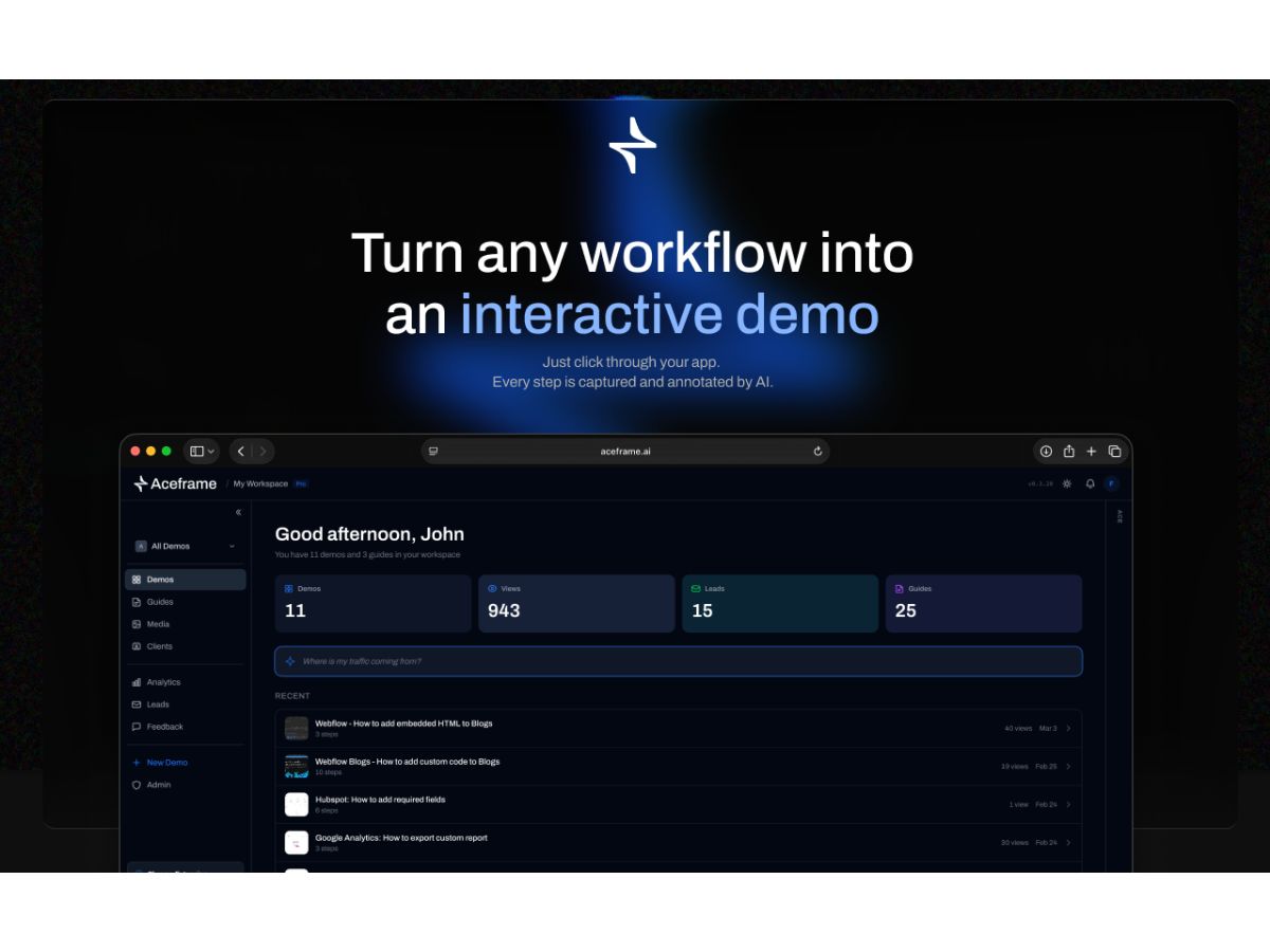 Aceframe demo