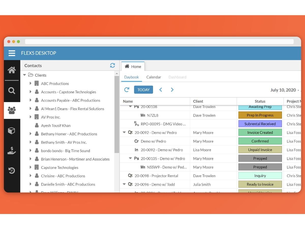 Flex-contacts view
