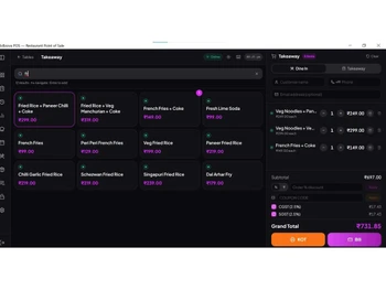 Billzova Menu