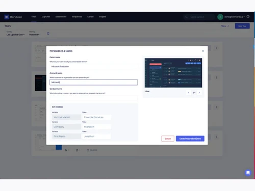 StoryScale Demo Sharing