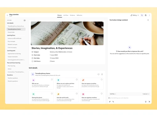 Toddle-curriculum planning