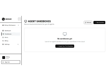Mediar-agent sandboxes