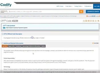 Codify-advanced search