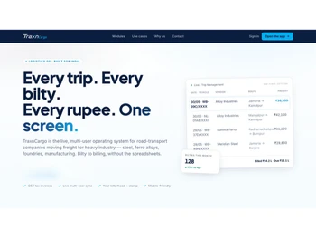 TraxnCargo features