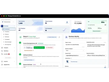 Thequickassist dashboard