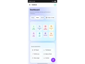 KukBook dashboard