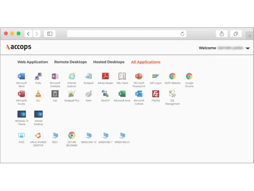 Accops HyWorks applications